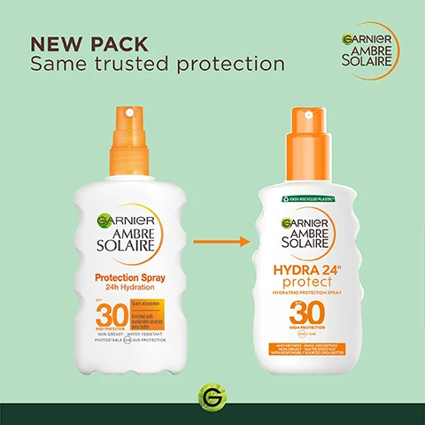 image 1, new pack same trusted protection. image 2, shake well, apply just before exposure, re apply frequently and generously. image 3, a strict formulation charter. A strict formulation charter- high protection, responsibly sourced shea butter. tested under dermatological control. protect against UVB and UVA. non greasy and quick absorption. recyclable bottle. anti-dryness formula. water resistant. cruetly free international