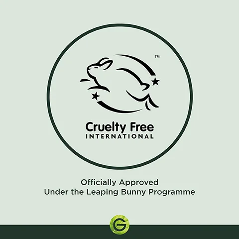 cruelty free international. officially approved under the leaping bunny programme.
