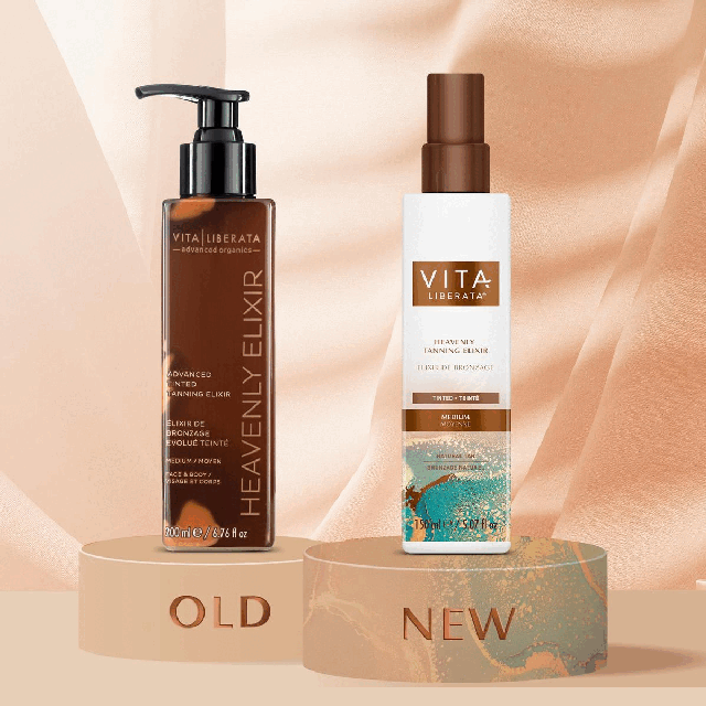 Image 1, Old and New packaging. Image 2, Real and Real Results before and after