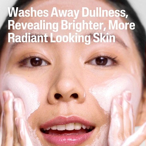 Image 1 - A close-up of a woman applying facial cleanser with a bright, cheerful expression, showcasing smooth skin and hands covered in lather, with visible text that reads Washes Away Dullness, Revealing Brighter, More Radiant Looking Skin.
Image 2 - A close-up of a smiling woman with glowing skin, holding her finger near her lips, accompanied by the text Leaves Skin Soft, Smooth & Noticeably Radiant.
Image 3 - A tube of Cetaphil Healthy Radiance Brightness Reveal Creamy Cleanser is shown, with the product’s creamy texture transforming into foam, and includes labels stating Cream to Foam Texture, Fragrance-Free, Dermatologist Developed, Gentle Formula, along with the product size of 100 g.
Image 4 - Image shows a promotional graphic for skin care ingredients featuring the text Proven Multi-Action Brightening Ingredients Niacinamide: Evens skin tone and soothes inflammation + Sea Daffodil: Reduces intensity and colour of dark spots GentleBright Technology™ = B3 + SD along with illustrations of small pink spheres and a flower.
Image 5 - Image shows a skincare product lineup from Cetaphil, including a cleanser, toner, target treatment, and moisturizer, with the text Multi-Action Brightening AM Skincare displayed above.
Image 6 - A smiling woman in a white coat is featured on a pastel pink background, with a bottle of skincare products beside her; the image includes the text: Having brighter, even-toned skin shouldn’t come at the cost of irritation. The Cetaphil Bright Healthy Radiance line visibly reduce dark spots and even skin tone, while promoting a healthy radiant glow. Dr. Katie Beleznay, board certified dermatologist. Recommended for sensitive skin. @drkatiebeleznay.
Image 7 - A close-up of a smiling woman with clear skin, alongside text that reads 5 Signs of Skin Sensitivity, Clinically formulated to defend against 5 signs of skin sensitivity, followed by the words dryness, roughness, weakened barrier, tightness, and irritation.