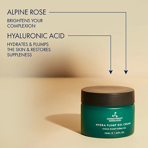 Image 1, alpine rose brightens your complexion. hyaluronic acid hydrates and plumps the skin and restores suppleness. Image 2, 94% agreed that this is the perfect lightweight moisturiser. skin looks radiant with an even skin tone, i love this stuff. based on an independent user trial of 54 women. Image 3, hydrating, plumping, lightweight, use daily morning and evening, all skin types and combination skin.