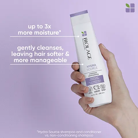 Image 1, up to 3x more moisture.Gently cleanses leaving hair softer and more manageable. Image 2, up to 3x more moisture, nourishing formula, adds shine. Image 3, up to 3x more moisture. up to 70% less breakage and adds softness and manageability. Image 4, up to 48 hours of moisture leaves hair looking and feeling soft protects for up to 230 degrees heat. Image 5-7, infused with aloe vera extract hydra source shampoo,conditioner and deep treatment pack. Image 8, up to 48 hours of moisture, leaves hair looking and feeling soft, protects for up to 230 degrees heat. Image 8, new look same great formula. Image 9-12, new look same great formula