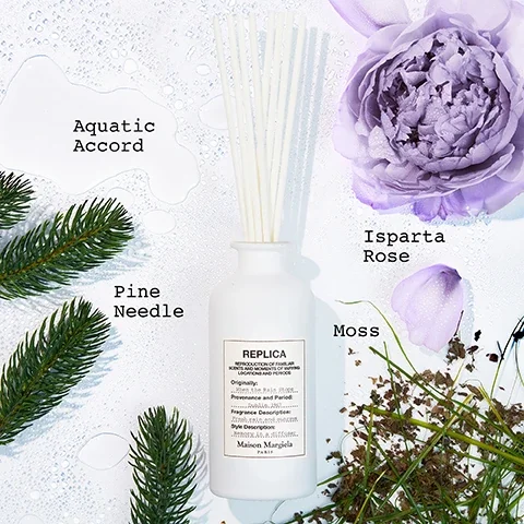 aquatic accord, pine needle, isparta rose, moss