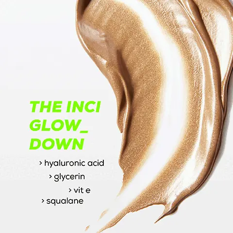 Image 1, the incl glow down hyaluronic acid, glycerin vite and squalane Image 2-3, before and after baby beam.