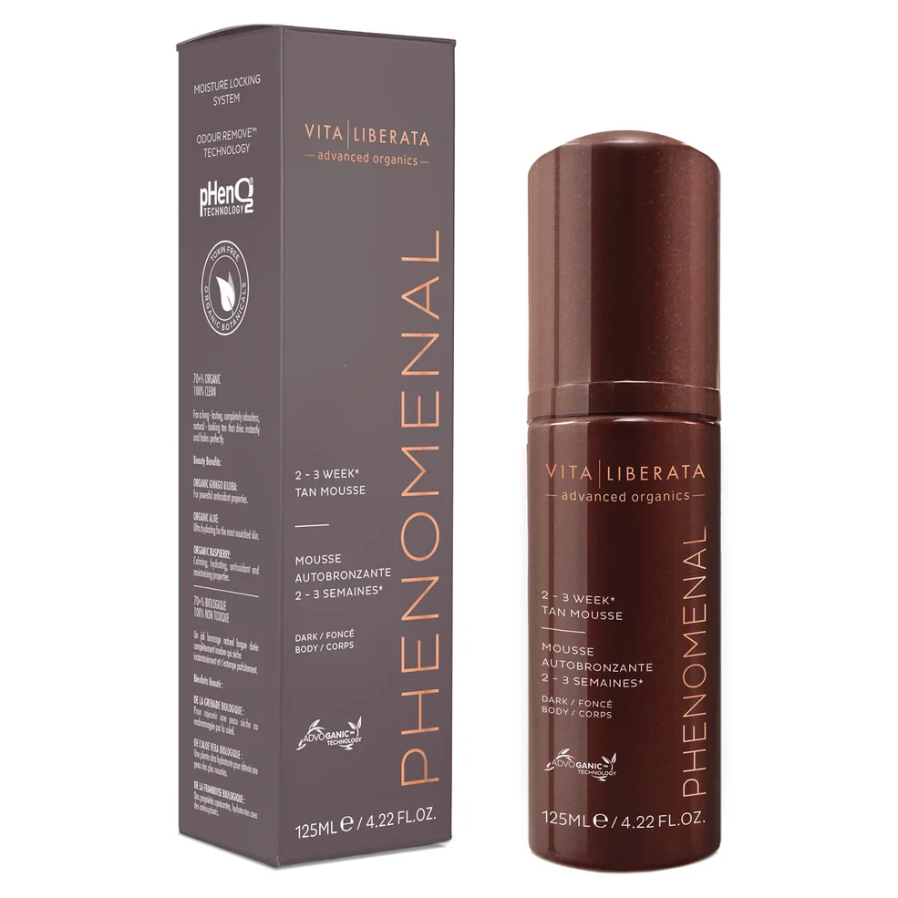 Vita Liberata pHenomenal 2-3 settimane mousse auto-abbronzante - scura - 125 ml Immagine 1