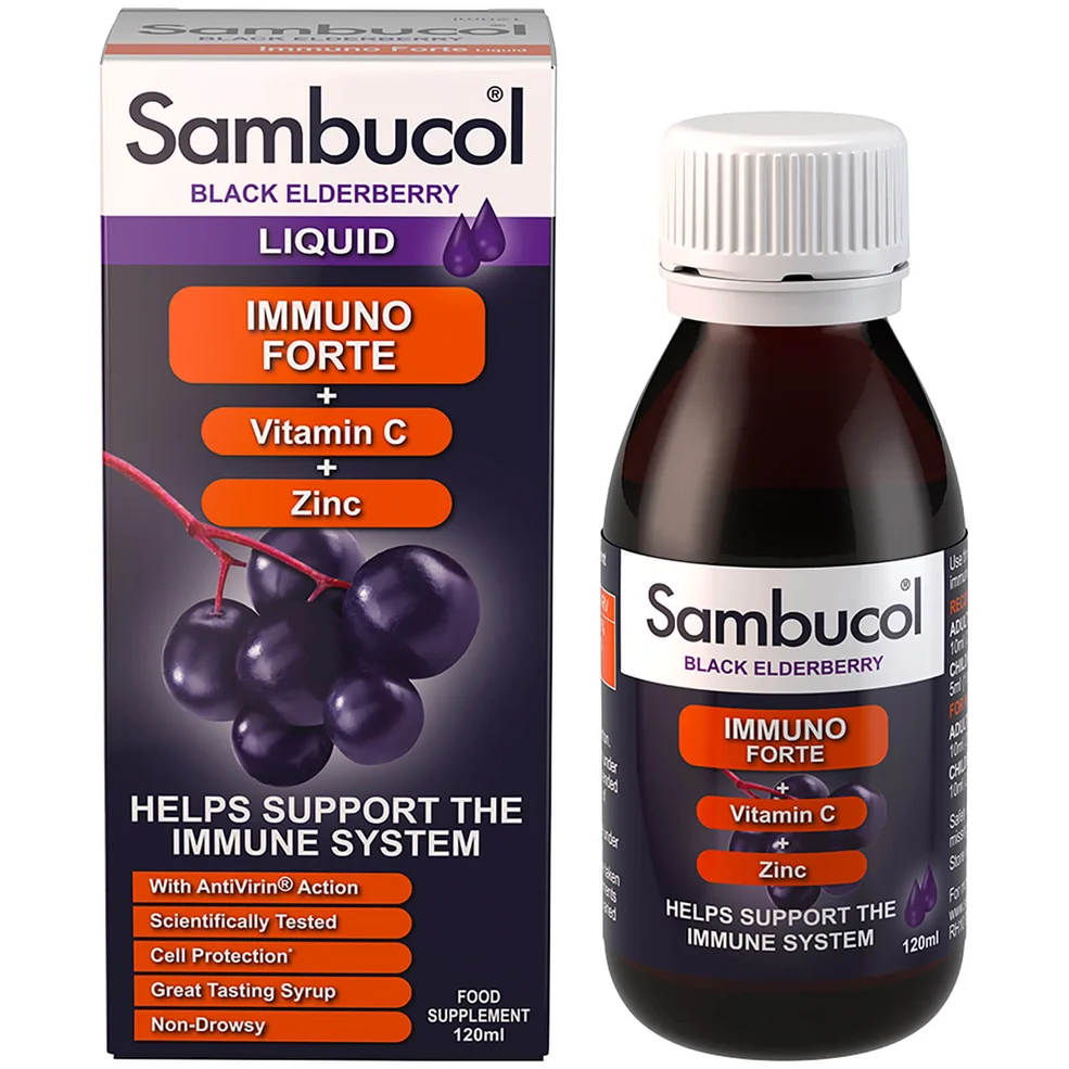 Sambucol Immuno Forte integratore liquido (120 ml) Immagine 1