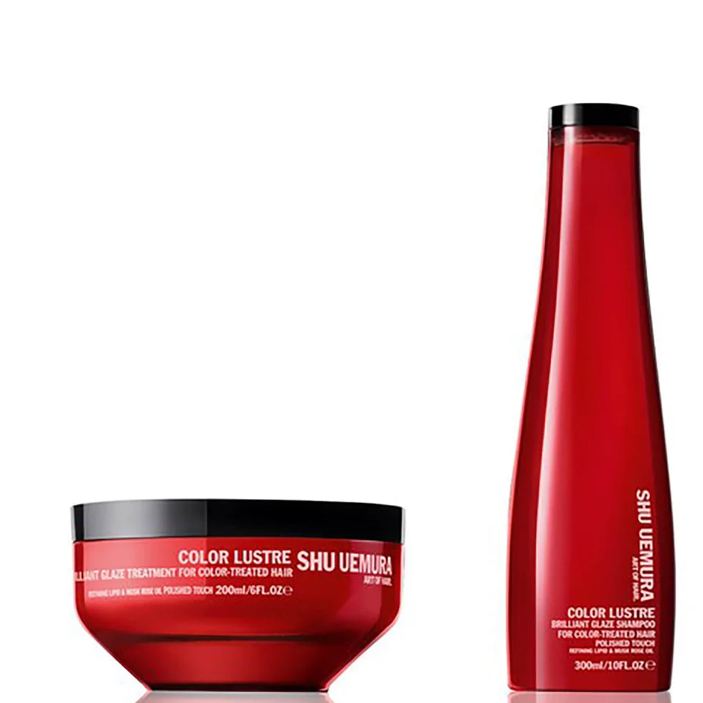 Shu Uemura Art of Hair Color Lustre Sulfate Free Shampoo (300ml) e Color Lustre Masque (200ml) Immagine 1