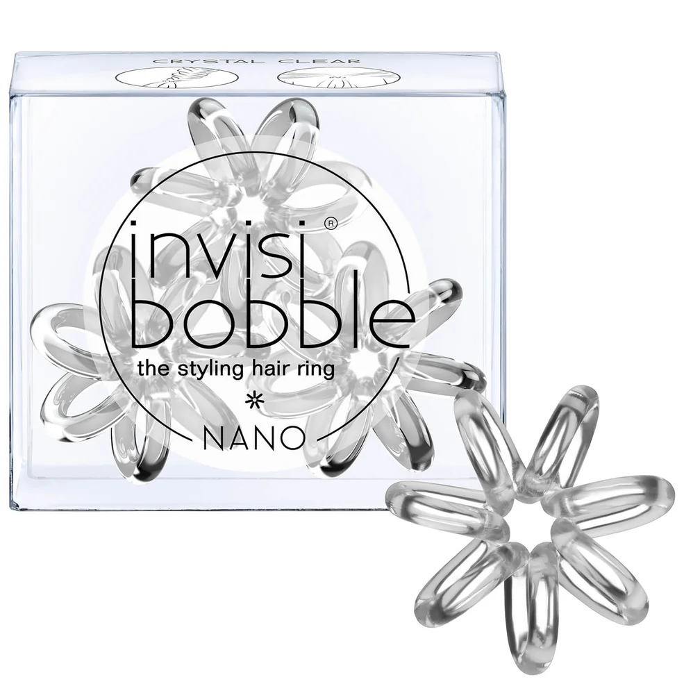 invisibobble Mini-elastico per capelli (Confezione da 3) - Trasparente Immagine 1