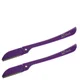 Lilibeth of New York rasoio per sopracciglia - viola (confezione da 2 pezzi)