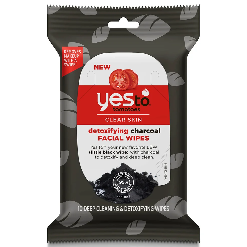 YES TO TOMATOES SALVIETTE DETOX CARBONE (PACCO DA 10) Immagine 1