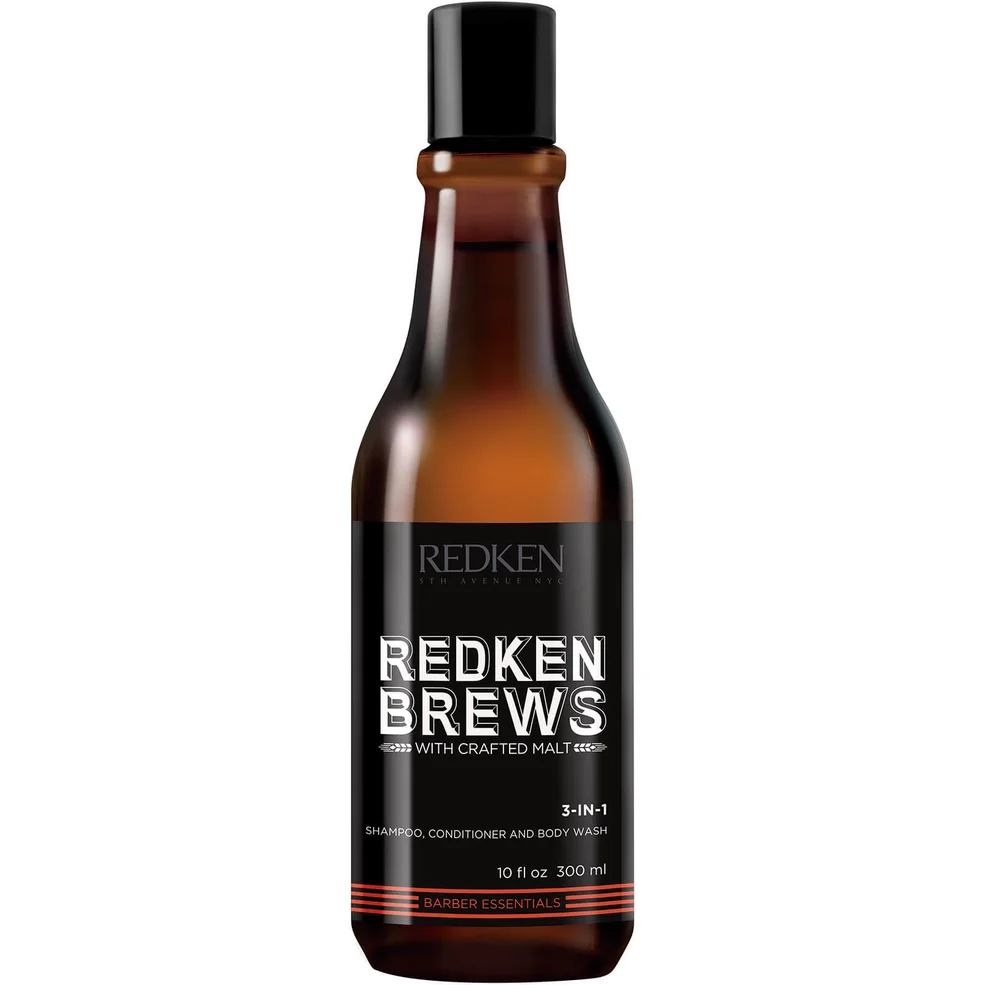 Redken Brews 3-in-1 Shampoo 300ml Immagine 1
