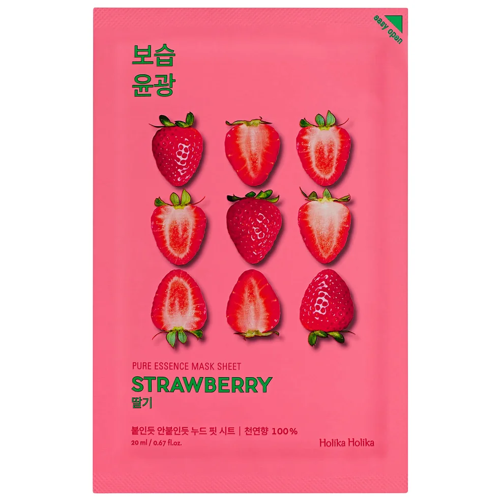 Holika Holika Pure Essence Mask Sheet - Strawberry Immagine 1