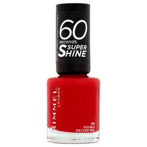 Rimmel smalto unghie 60 Seconds Super Shine 8 ml (varie tonalità) - Shade Double Decker Red