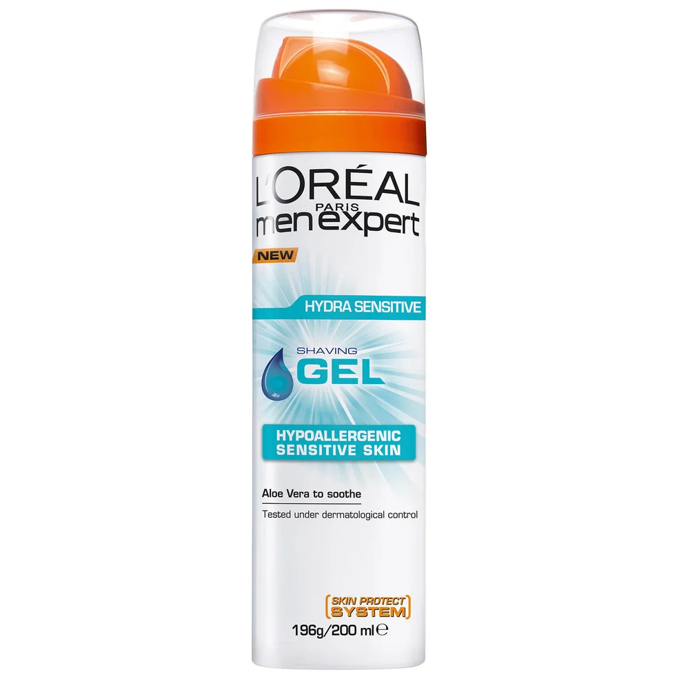 L'Oréal Paris Men Expert Hydra Sensitive Shaving Gel 200ml Immagine 1