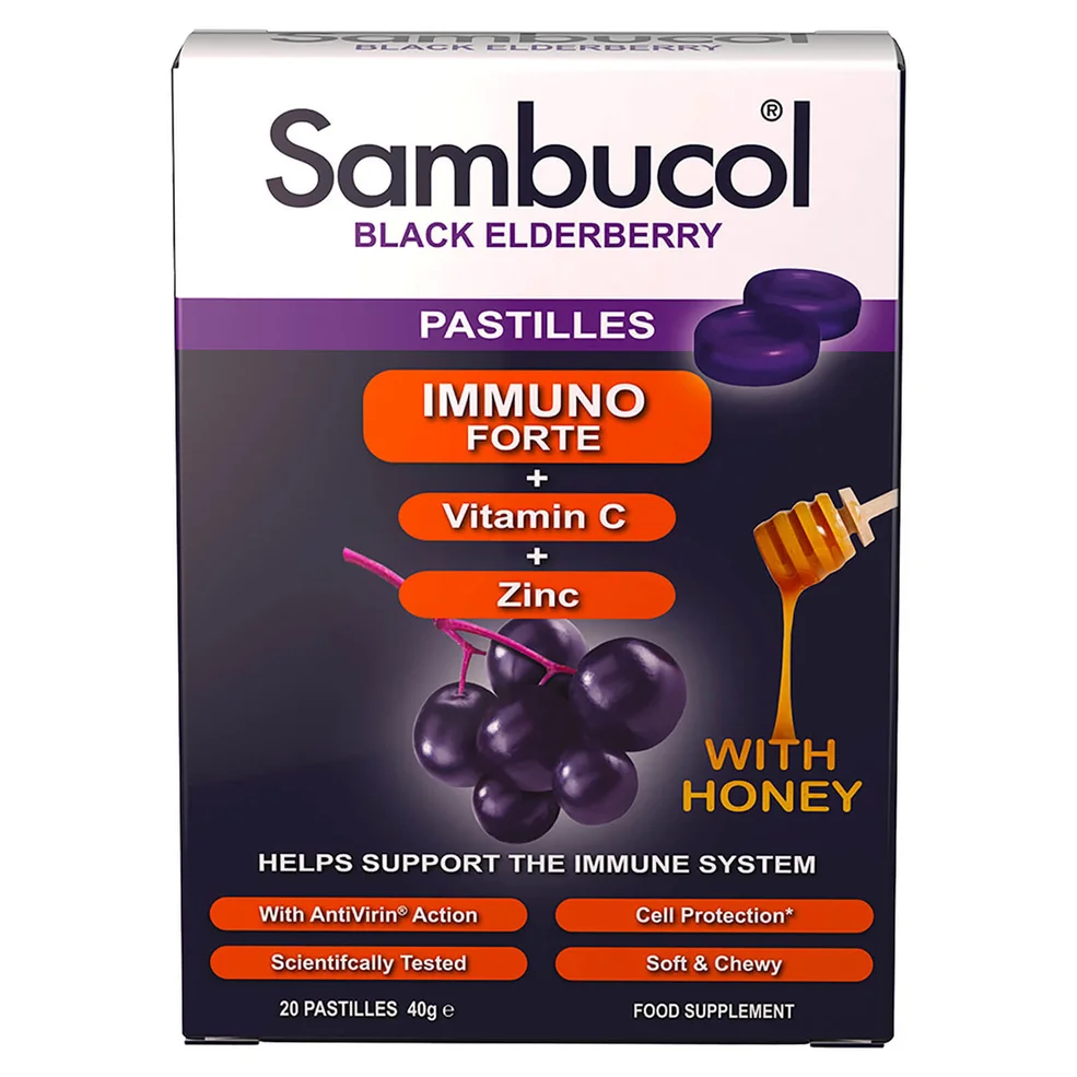 Sambucol Immuno Forte - sambuco nero - 20 pastiglie Immagine 1