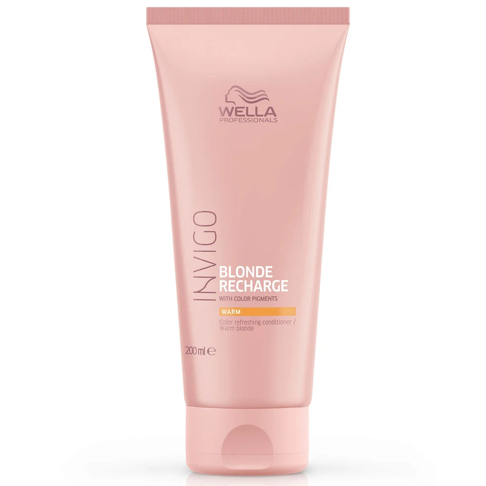 Wella Professionals Care INVIGO Blonde Recharge Color Refreshing Conditioner - Warm Blonde 200ml Immagine 1