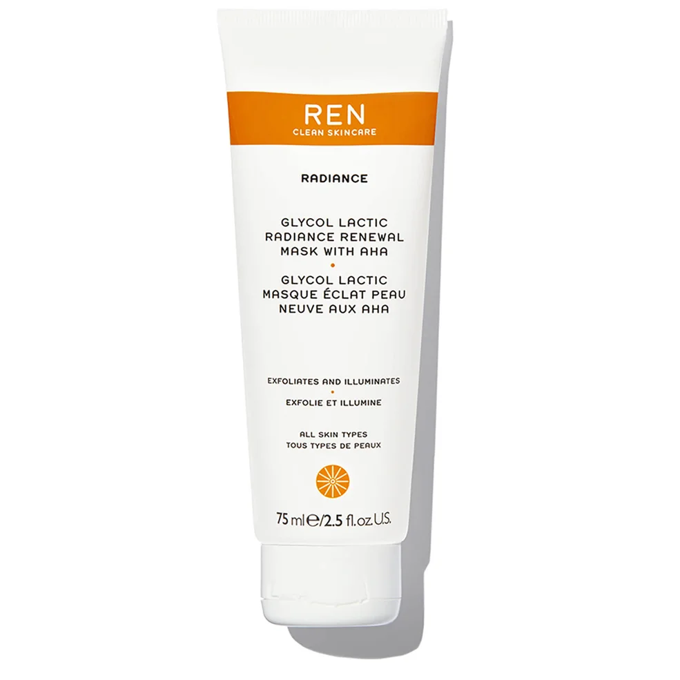 REN Supersize Glycol Lactic Radiance Renewal Mask 75ml Immagine 1