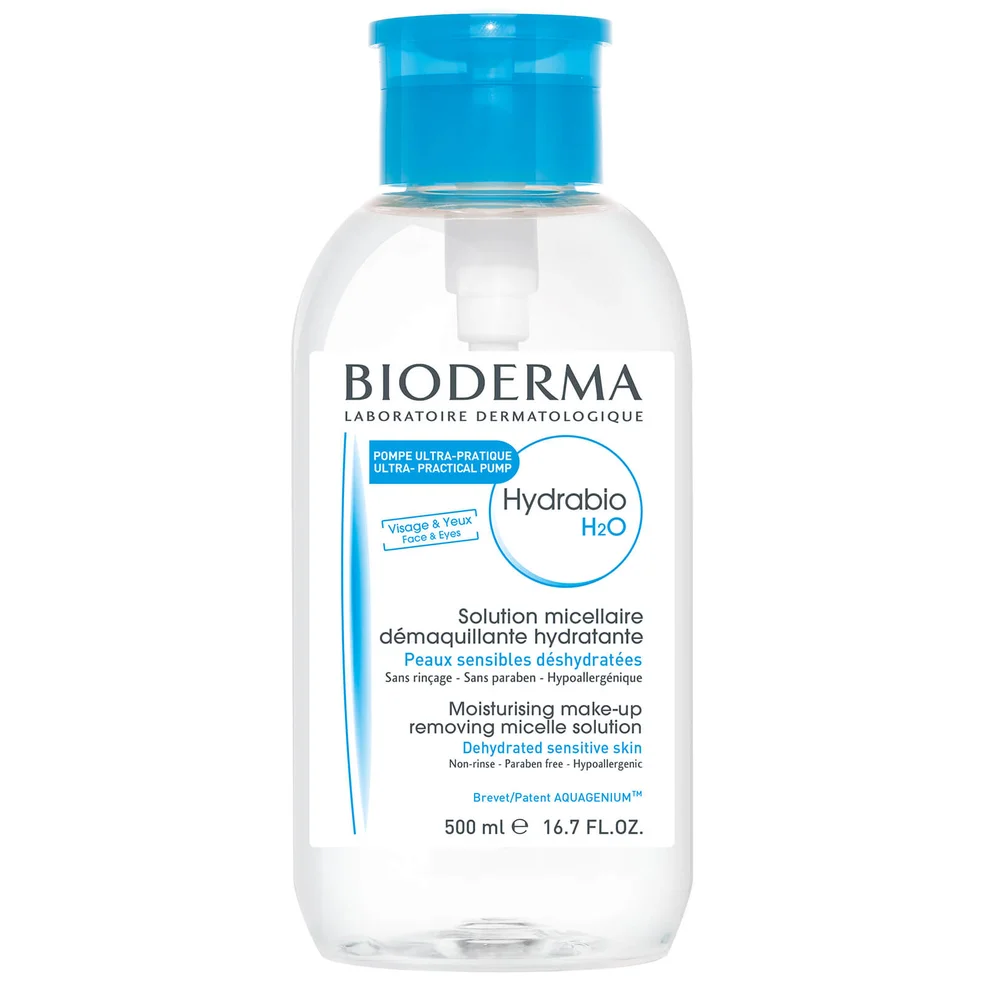 Bioderma Hydrabio H2O soluzione micellare struccante con pulsante erogatore 500 ml (edizione limitata) Immagine 1