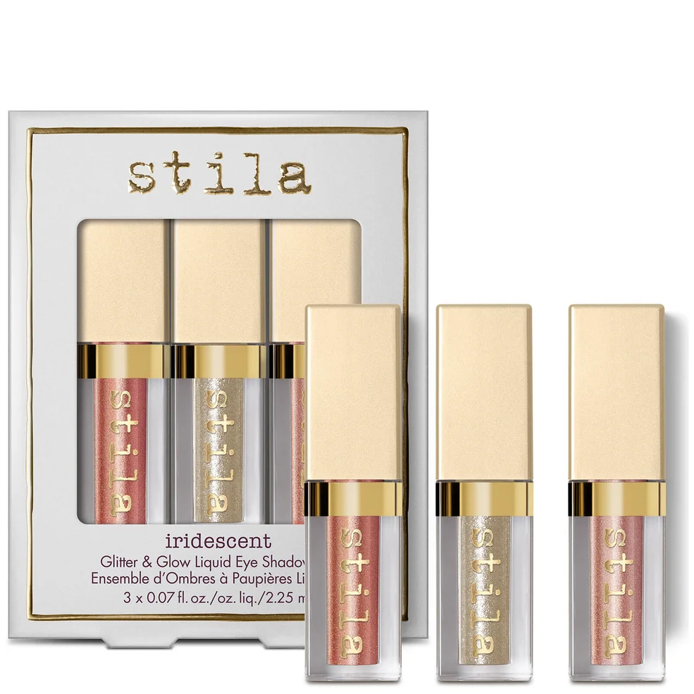 Stila Iridescent Glitter & Glow Duo Chrome Liquid Eyeshadow Set Immagine 1