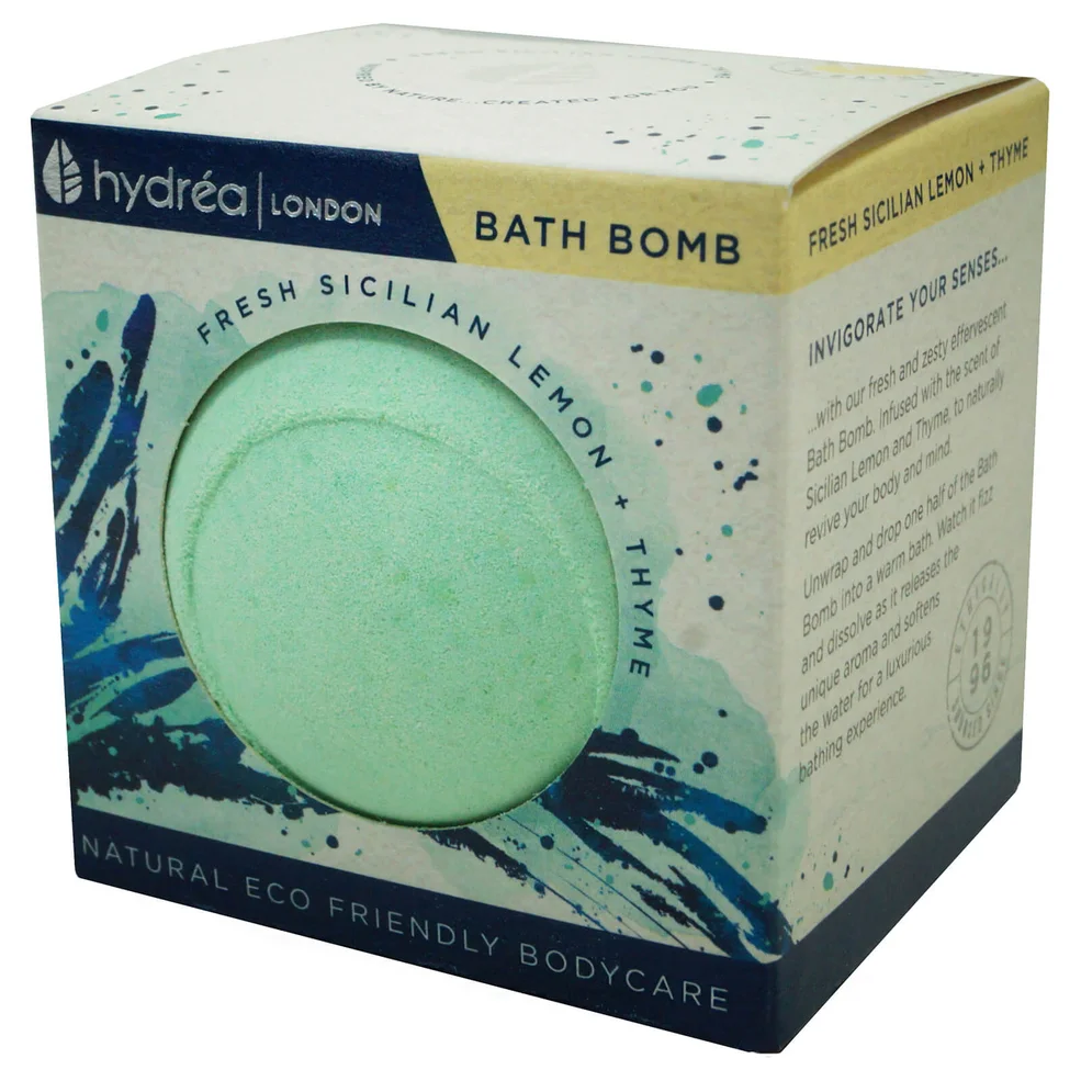 Hydrea London Uplifting Sicilian Lemon & Thyme Bath Bomb 2 x 60g Immagine 1
