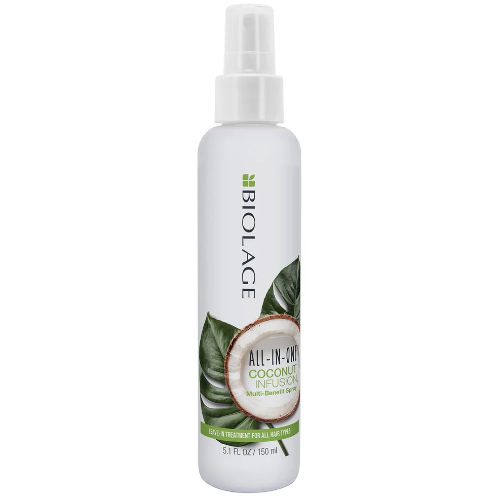 Biolage All-In-One Coconut Infusion Multi-Benefit Leave-In Spray per tutti i tipi di capelli 150ml Immagine 1