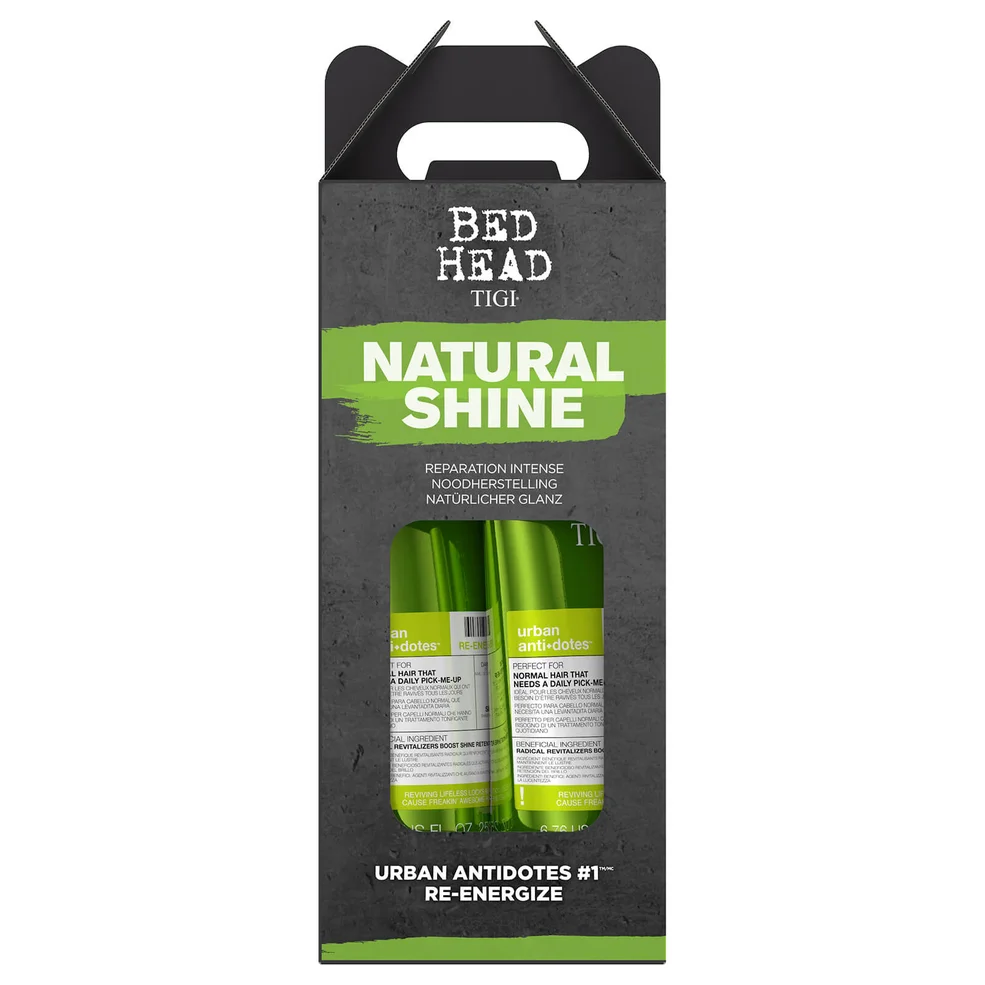 TIGI Bed Head Urban Antidotes Re-Energise Daily Shampoo and Conditioner - Pack of 2 Immagine 1