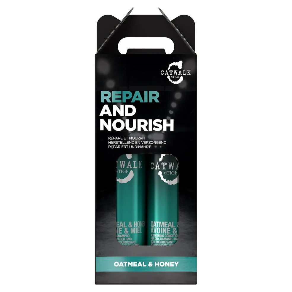 TIGI Catwalk Oatmeal & Honey Nourish Shampoo and Conditioner - Pack of 2 Immagine 1