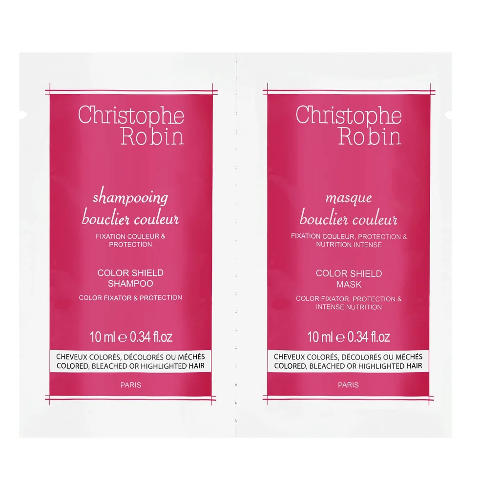 Christophe Robin Shampoo + Mask Duo Sachet Samples 10ml + 10ml Immagine 1