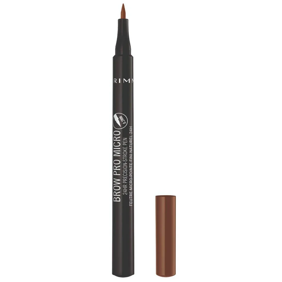 Rimmel Brow Pro Micro 24HR Precision-Stroke Pen 1ml (Various Shades) Immagine 1