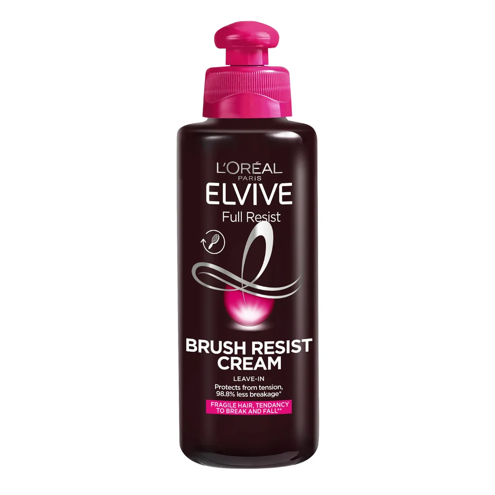 L'Oreal Elvive Full Resist Fragile Hair Brush Resist Cream with Biotin, for Hair Fall 200ml Immagine 1