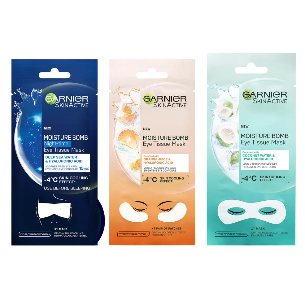 Garnier Eye Tissue Mask Tired Eyes Bundle Trio Immagine 1