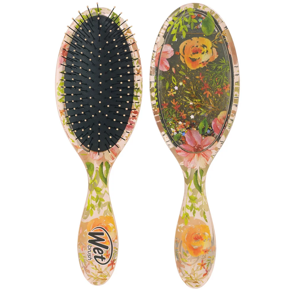 WetBrush Liquid Glitter Detangler Brush - Flickering Florals Immagine 1