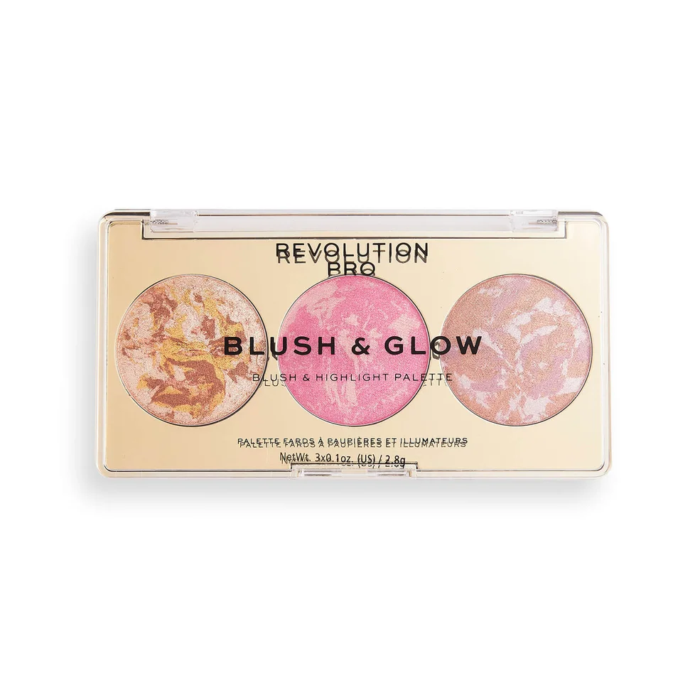 Revolution Pro Blush & Glow Palette - Rose Glow 2.8g Immagine 1
