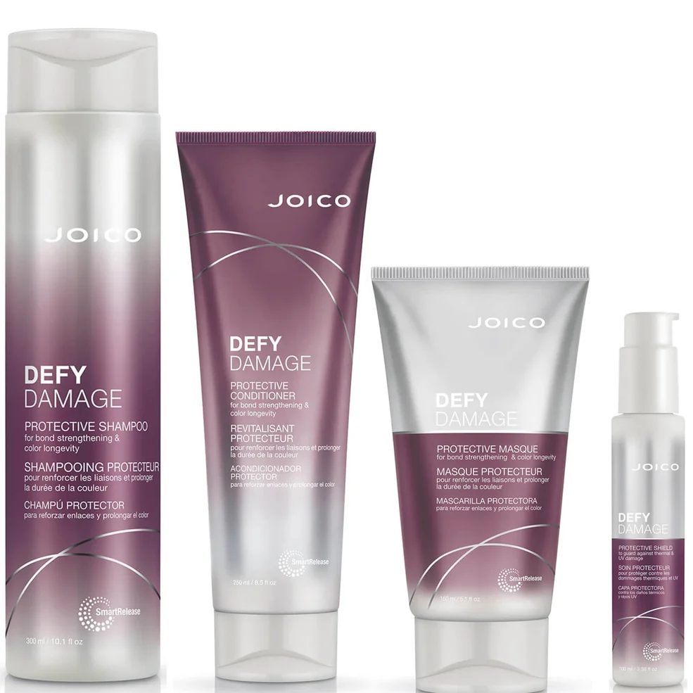Joico Defy Damage Shampoo, Conditioner, Masque and Shield Set Immagine 1