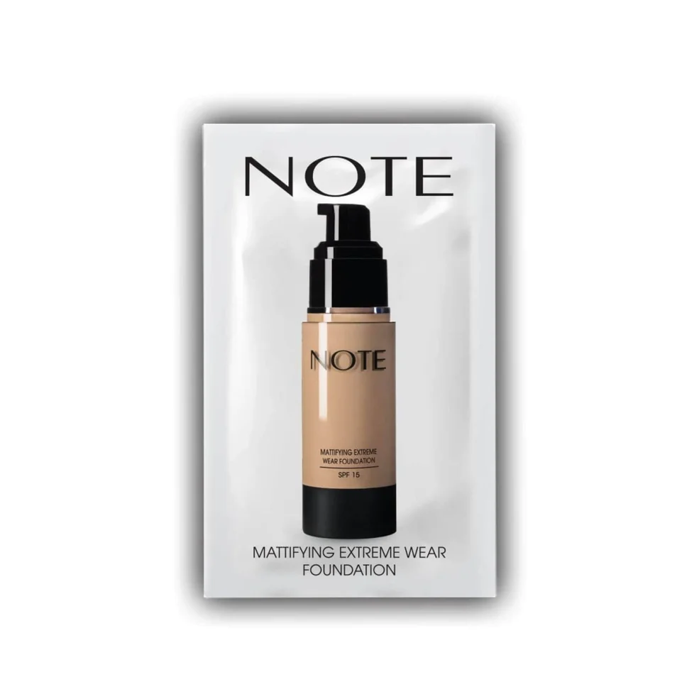Note Cosmetics Mattifying Extreme Wear Foundation Sachet - 03 Medium Beige Immagine 1