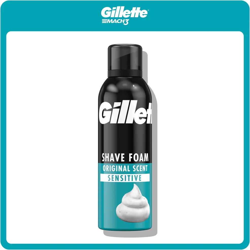 Gillette Shave Foam Sensitive 200ml Immagine 1