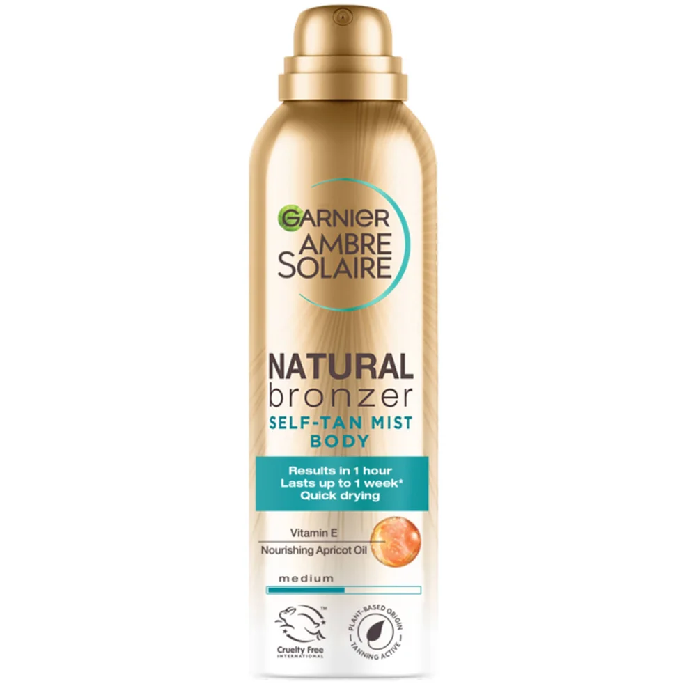 Bronzer Naturale Abbronzante Corpo Asciugatura Rapida Autoabbronzante Medio Garnier Ambre Solaire 150ml Immagine 1
