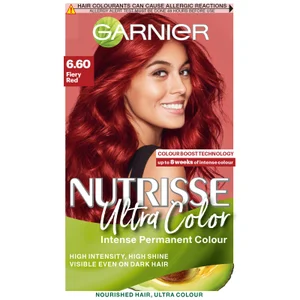 Tinta Capelli Permanent Nutrisse Garnier (Varie Tonalità) - Shade 6.60 Ultra Fiery Red