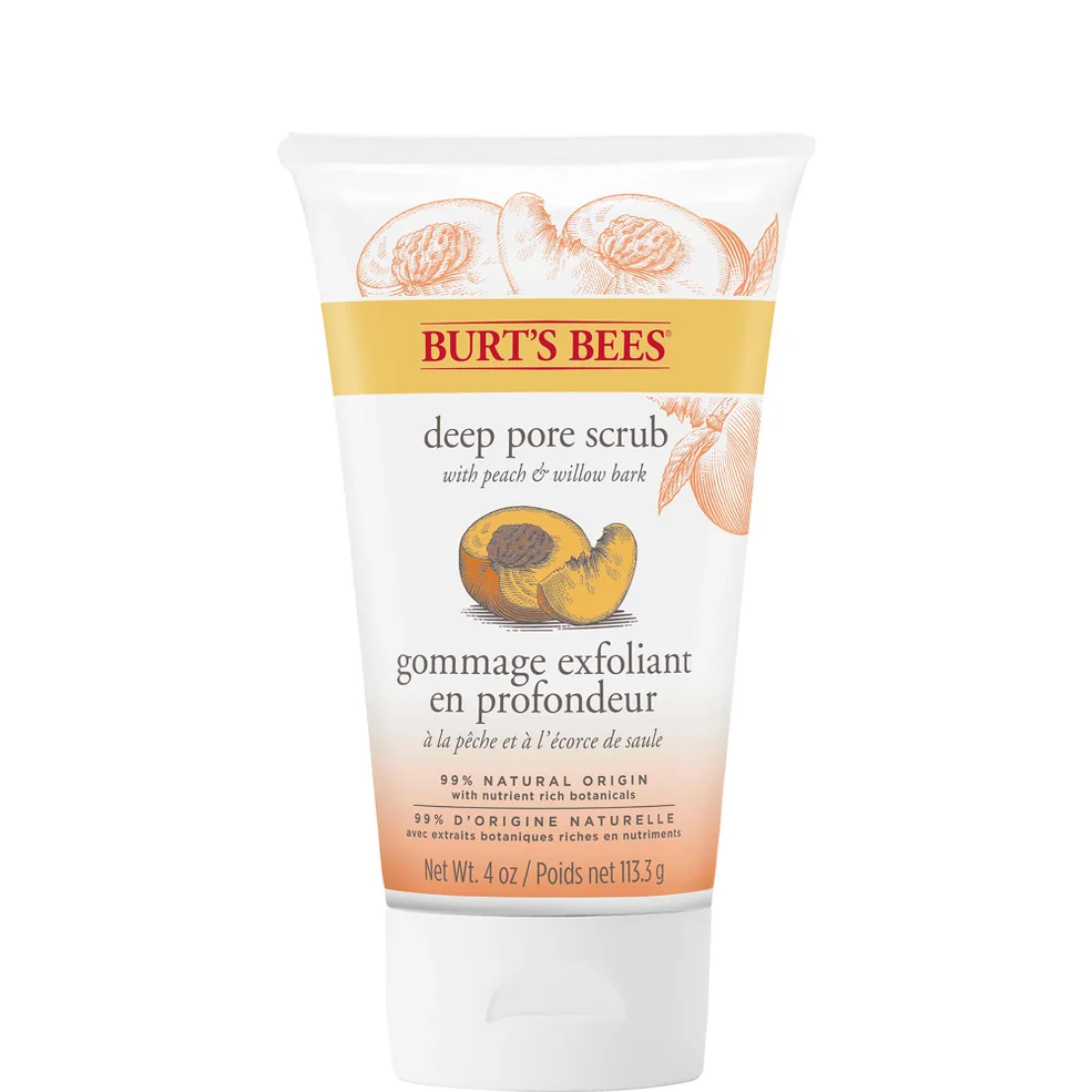 Burt's Bees esfoliante pori profondo pesca & corteccia di salice (4 oz / 110 g) Immagine 1