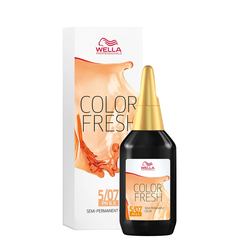 Wella Professionals Color Fresh Semi-Permanent Colour - 5/07 Natural Light Brown 75ml Immagine 1
