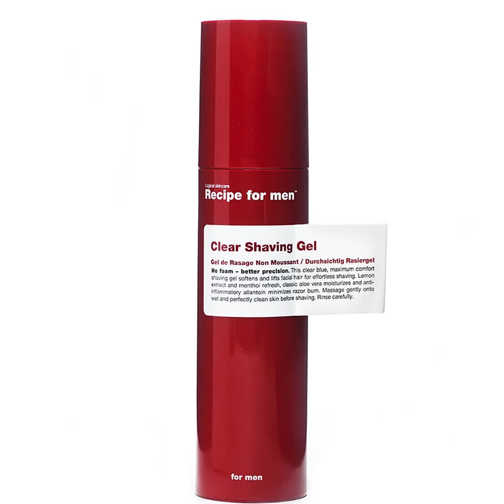Recipe for Men Clear Shaving Gel 100ml Immagine 1