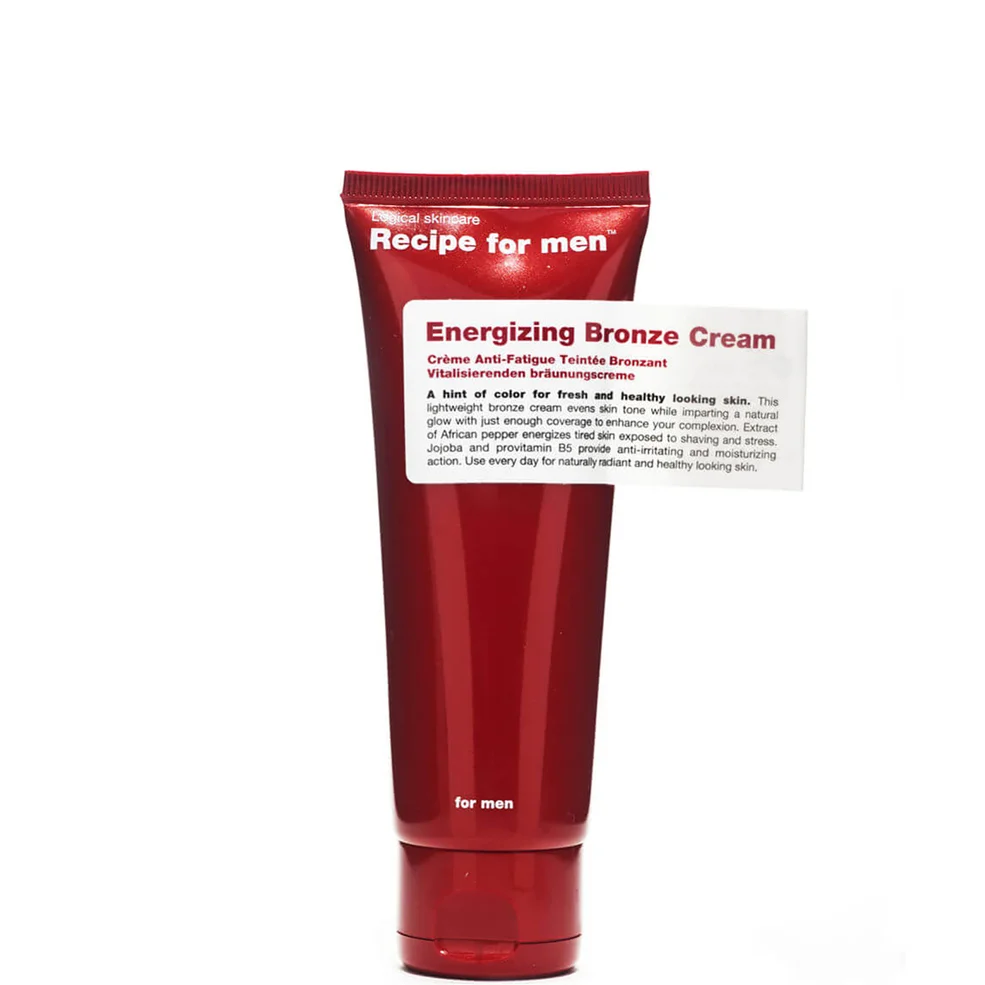 Recipe for Men Energizing Bronze Cream 75ml Immagine 1