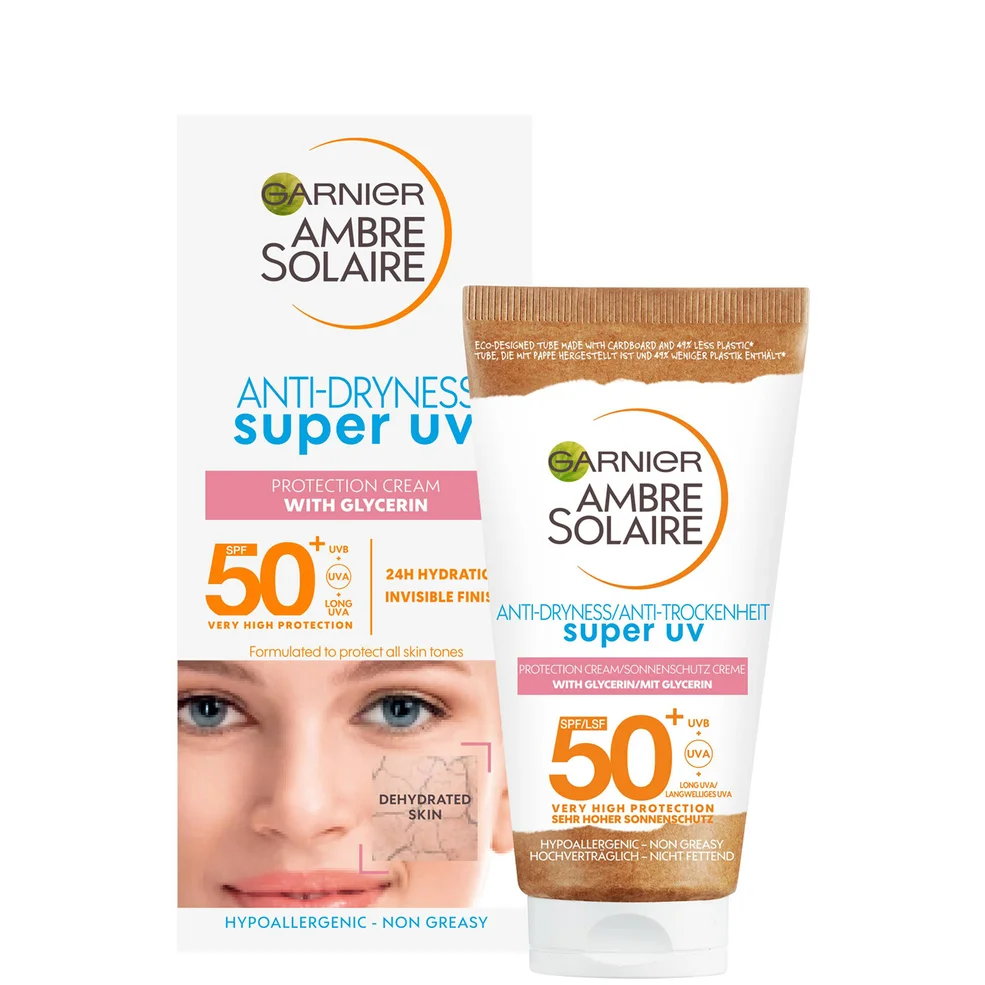 Garnier Ambre Solaire Sensitive Face and Neck Sun Cream SPF 50+ 50ml Immagine 1