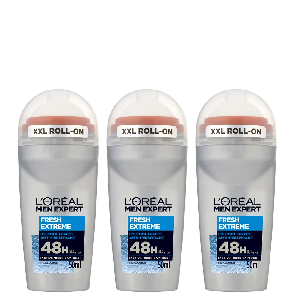 L'Oréal Men Expert Fresh Extreme deodorante roll-on (50 ml) confezione da 3 Immagine 1