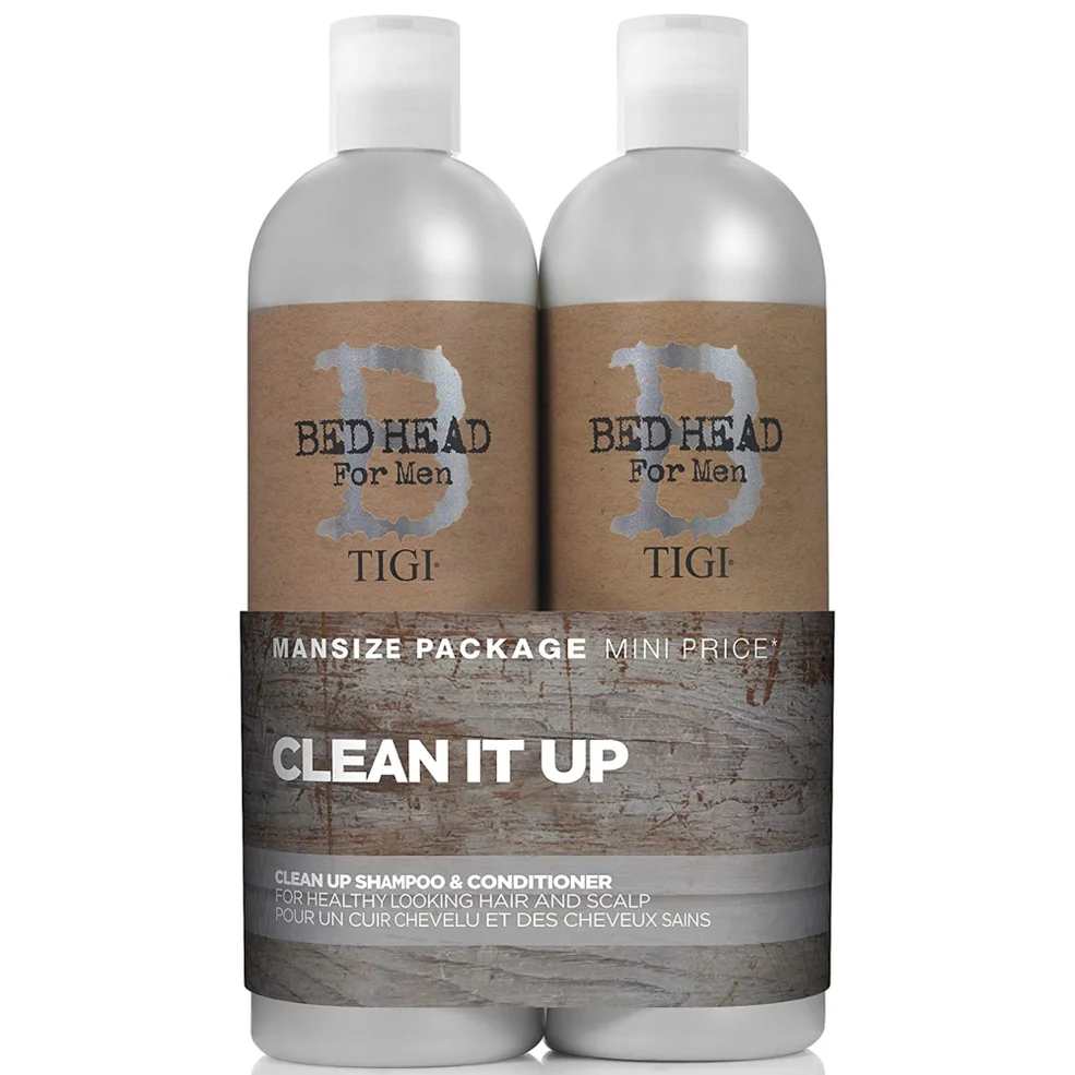 TIGI B For Men Clean Up Tween Duo (2 x 750 ml) (del valore di £ 46.45) Immagine 1