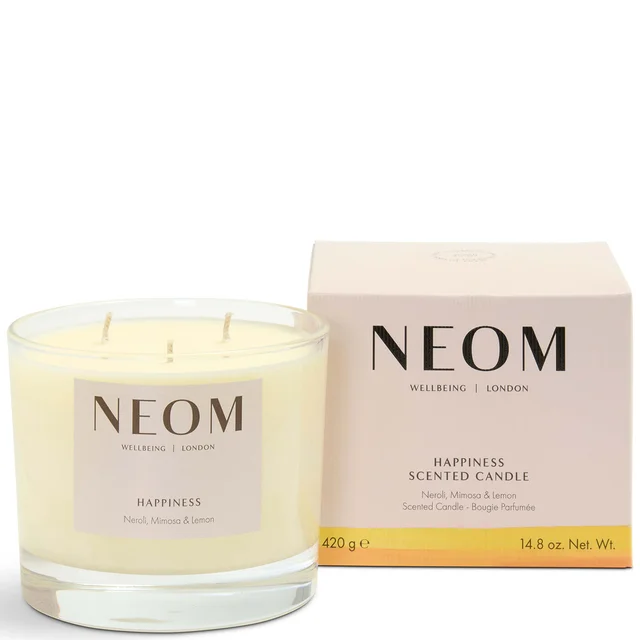 NEOM Happiness candela profumata con 3 stoppini
