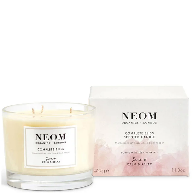 NEOM Organics Complete Bliss lussuosa candela profumata