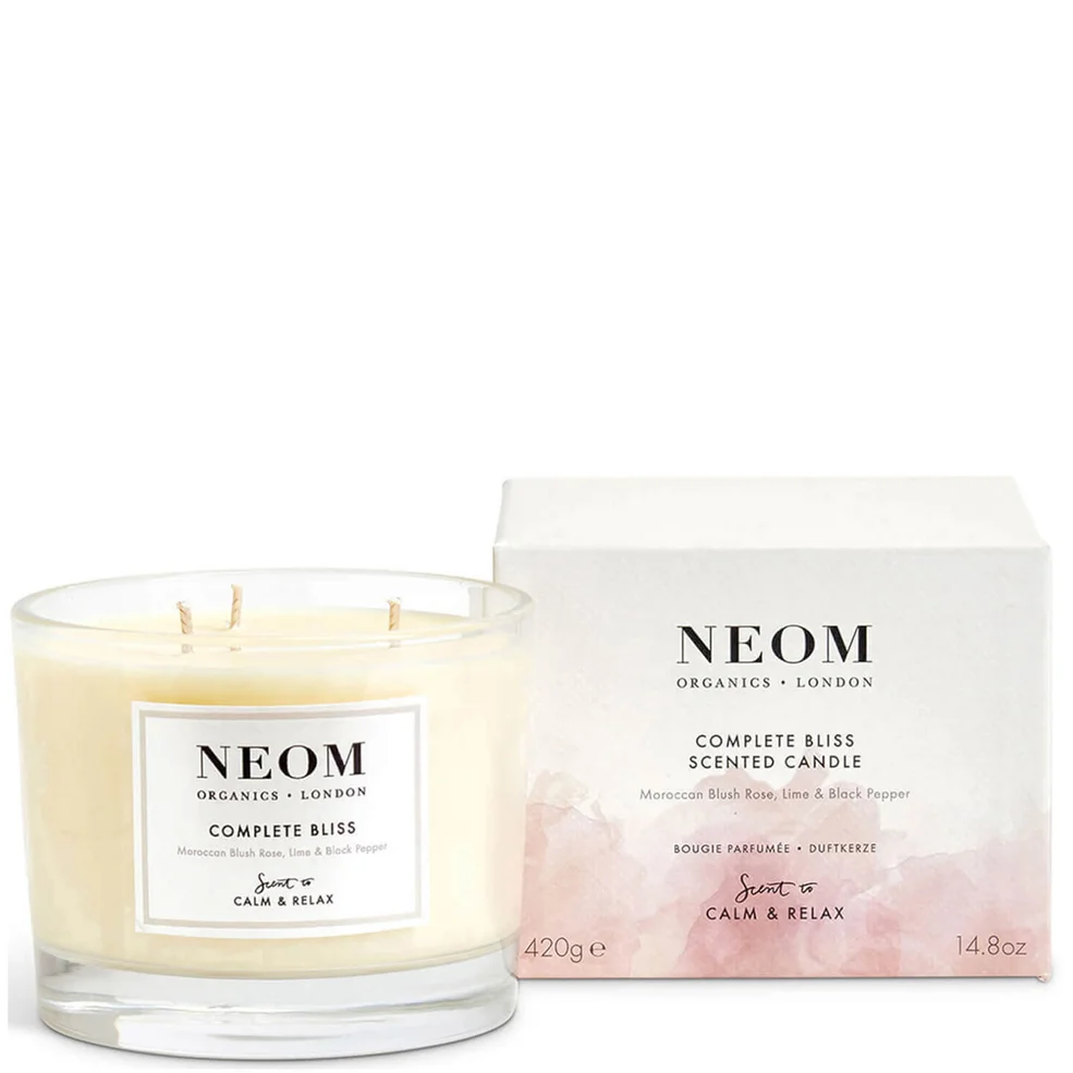 NEOM Organics Complete Bliss lussuosa candela profumata Immagine 1