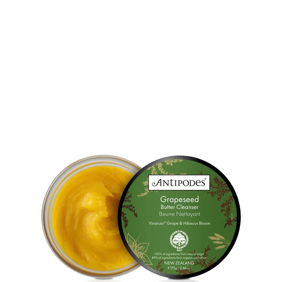 Antipodes burro detergente viso ai vinaccioli (75 g) Immagine 1