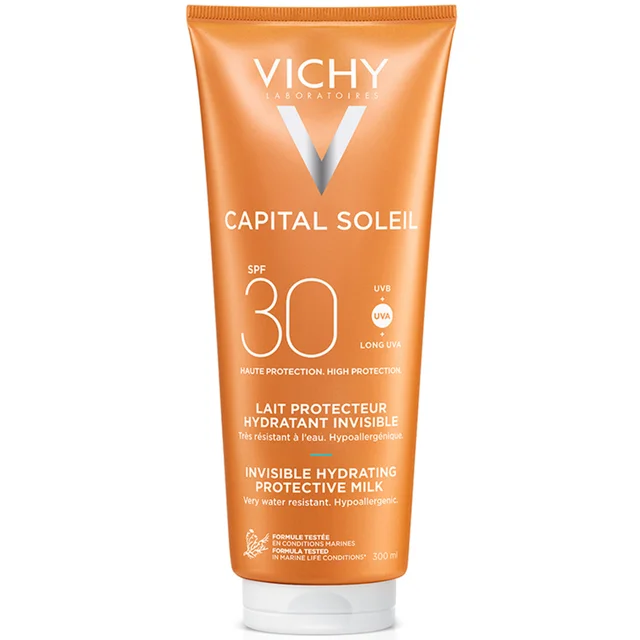 Vichy Idéal Soleil latte fresco idratante per viso e corpo con SPF 30 300 ml
